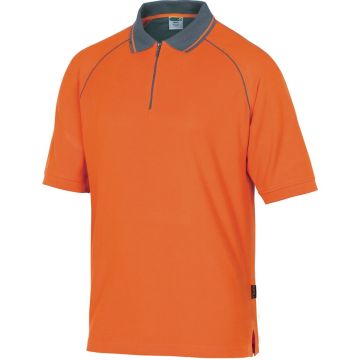 POLO MANCHE COURTE MAILLE PIQUEE ORANGE