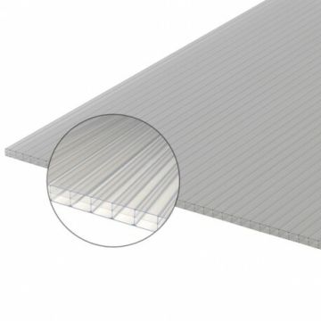 PLAAT POLYCARBONAAT MEERWANDIG 16MM