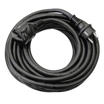 VERLENGKABEL STOPCONTACT MET KLAPDEKSEL - 10 M (4 PER OVERDOOS)