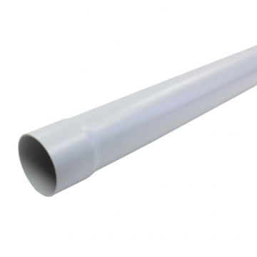 AFVOERBUIS REGENWATER LICHTGRIJS 80MM - 4M