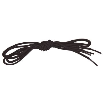 PAAR VAN RONDE VETERS - 120 CM -ZWART-GRIJS - ÉÉN