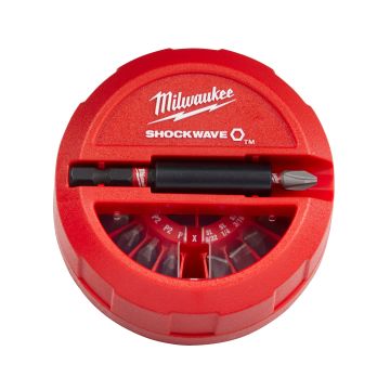 SCHROEFBIT SET SHOCKWAVE 15-DELIGE PUCK, DISPLAY 10 SETS