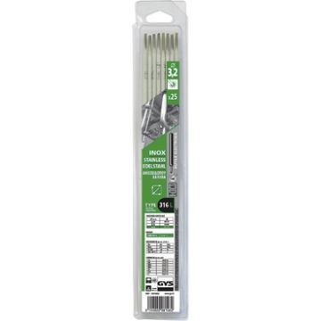 25 STAINLESS STEEL ELECTRODES - 316L - Ø3.2  - 081482