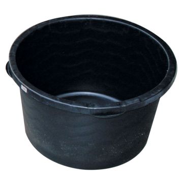 MORTELKUIP ROND - PE  90 L - ZWART (10 PER OVERDOOS)