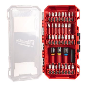 SHOCKWAVE BIT SET PACKOUT FRIENDLY BOX (24X 25MM & 7X 50MM & 3X DOPPEN & 60MM BITHOUDER)