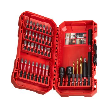 SHOCKWAVE BIT SET PACKOUT FRIENDLY BOX (25X 25MM & 8X 50MM & 2X DOPPEN & 2X BITHOUDER & 3X RED HEX BOREN)