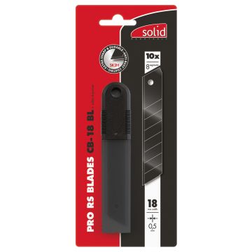 PRO-RS AFBREEKMESSEN CB-18BL, ZWART, PER 10 STUKS - 18 MM X 0,50 MM (10 PER OVERDOOS)