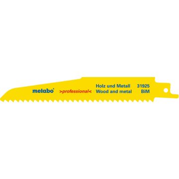 5 RECIPROZAAGBLADEN PROFESSIONAL HOUT+METAAL 150X1,6MM