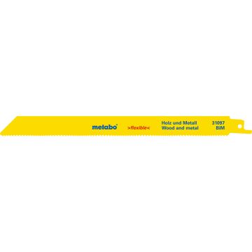 5 RECIPROZAAGBLADEN FLEXIBLE HOUT+METAAL 225X0,9MM
