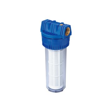 FILTER VOOR HUISWATERPOMPEN 1" MET AFWASBAAR FILTERELEMENT