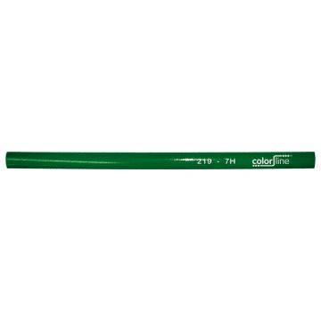 METSERSPOTLOOD "TYPE 219", OVALE VORM, GROEN GELAKT - 30 CM - PER 100 STUKS (2 PER OVERDOOS)