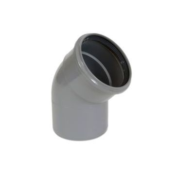 PVC BOCHT BENOR GRIJS 250MM 30°