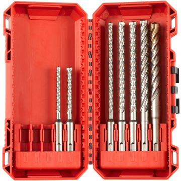 SDS-PLUS BORENSET 7-DELIG MX4 PACKOUT FRIENDLY BOX (5/6 X 115 & 6/8/8/10 X 165 & 12 X 160 MM)