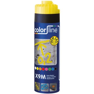X9M PAINT MARKER - 500 ML - FLUO GEEL (12 PER OVERDOOS)
