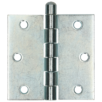 GEROLDE KNOPSCHARNIER Ø76,2X76,2 ZN