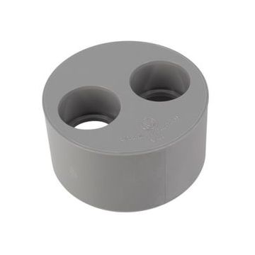 PVC SANITAIR VERLOOPSTUK ABS 110/2X50MM