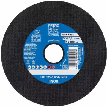 EHT 125-1,0 SG INOX DOORSLIJPSCHIJF