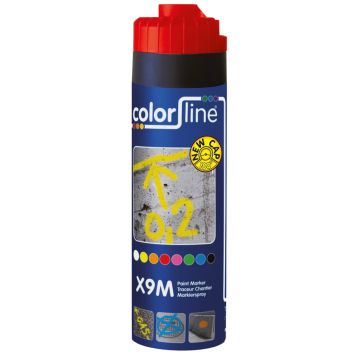 X9M PAINT MARKER - 500 ML - FLUO ROOD (12 PER OVERDOOS)
