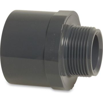 Mega Puntstuk PVC-U 50/63 mm x 4/4" LIJMMOF/SPIE