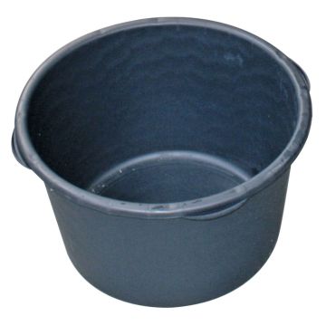 MORTELKUIP ROND - PE  60 L - ZWART (10 PER OVERDOOS)