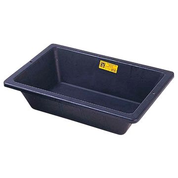 MORTELBAK RECHTHOEKIG RUBBER PROCHOK  35 L - ZWART (5 PER OVERDOOS)