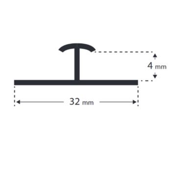 SCHEIDINGSPROFIEL 3/4MM AS - 6M