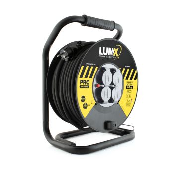 KABELHASPEL PROFESSIONEEL - 40 M PRO - 2P + A (2 PER OVERDOOS)