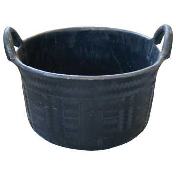 GEVULKANISEERDE RUBBEREN KUIP - 37 L (5 PER OVERDOOS)