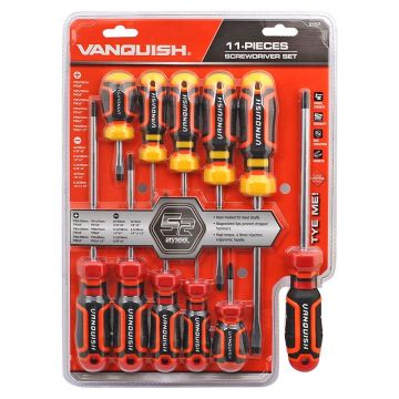 VANQUISH SCHROEVENDRAAIER SET 11 STUKS PHILIPS EN PLAT