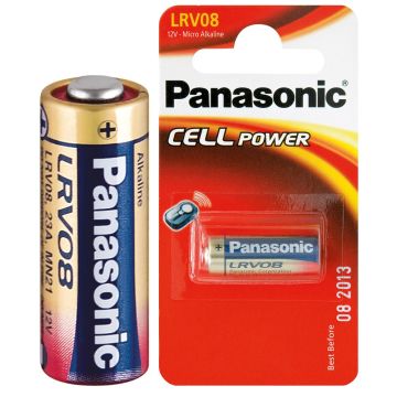 BATTERIJ PANASONIC "LITHIUM POWER"- TYPE LRV08/MN21-23GA (10 PER OVERDOOS)