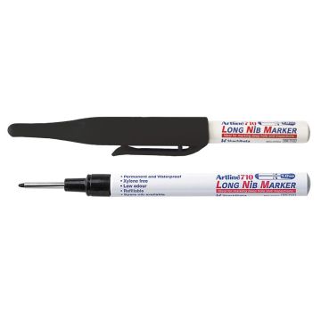 PERMANENT MARKER LONG NIB BLAUW (12 PER OVERDOOS)