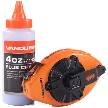 VANQUISH SLAGLIJNMOLEN SET MET BLAUWE VULLING ALU 30M FAST REWIND