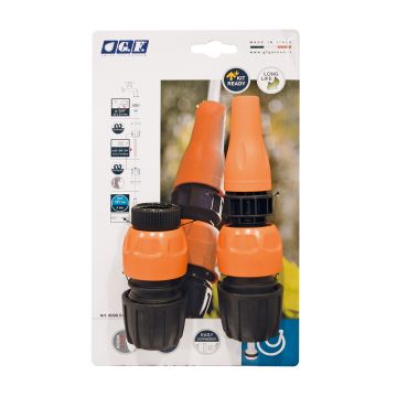 SPUIT MET KOPPELSTUKKEN 3/4" - 4-DELIGE SET - SOFT GRIP (10 PER OVERDOOS)