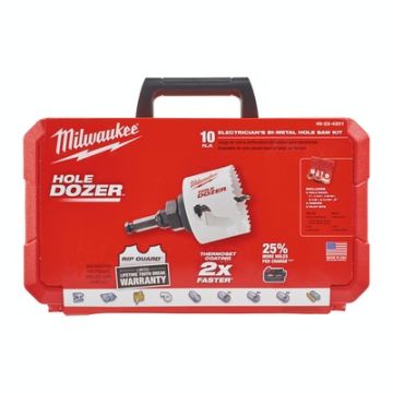 GATZAGEN SET HOLE DOZER (25/32/40/54/68/76 MM, 2X OPNAMESCHACHT MET CENTREERBOOR, 2X CENTREERBOOR, ⅛″ INBUSSLEUTEL)