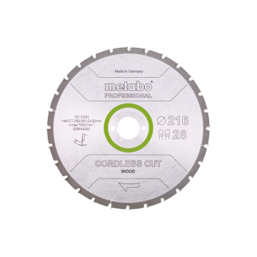 ZAAGBLAD CORDLESS CUT WOOD - PROFESSIONAL 216X30