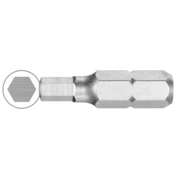 BITS VOOR ZESKANTSCHROEVEN SW 6 - 25 MM - PRIJS PER 10 ST