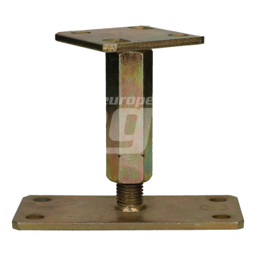 PAALHOUDER OP PLAAT TYPE P Ø90X160 ZNG