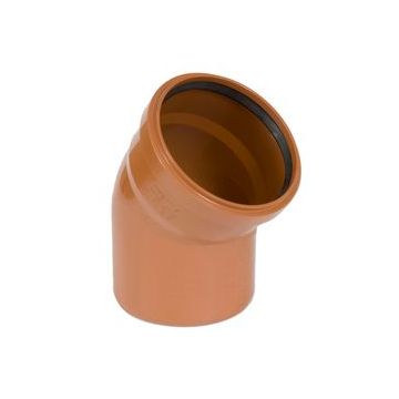 PVC RIOOLBOCHT 125MM 30° 