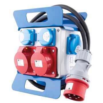 VERDEELKAST ELECTRISCHE WERFKAST - FRANSE STEKKER - 6400 W