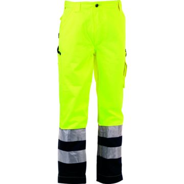 OLYMPUS HOGE ZICHTBAARHEID BROEK GEEL/MARINE 42