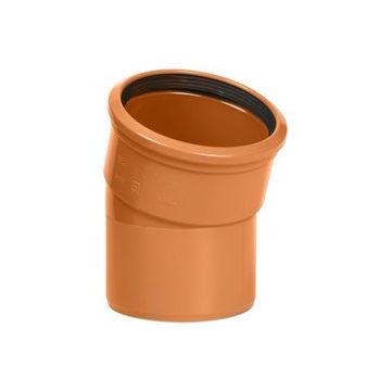 PVC RIOOLBOCHT  200MM 15° 