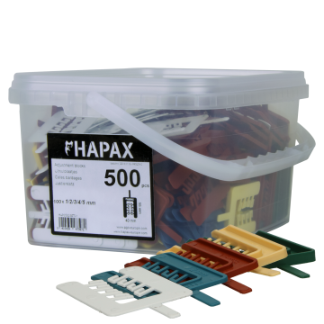 HAPAX assort. uitvulplaatjes 40x55/500St