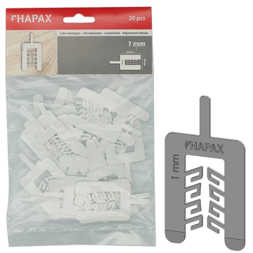 HAPAX UITVULPLAATJES Ø1X40,00X55 /20ST