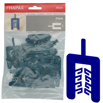 HAPAX UITVULPLAATJES Ø2X40,00X55 /20ST