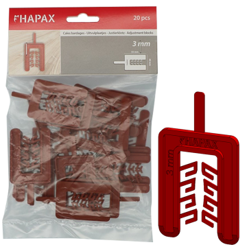 HAPAX UITVULPLAATJES Ø3X40,00X55 /20ST