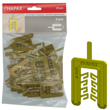 HAPAX UITVULPLAATJES Ø4X40,00X55 /20ST