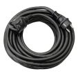 VERLENGKABEL STOPCONTACT MET KLAPDEKSEL - 10 M (4 PER OVERDOOS)