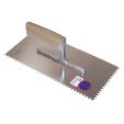 GETANDE SPAAN 280 X 130 / 12 X 12 MM / ZG37 MET GEBOGEN HOUTEN HANDGREEP - INOX (10 PER OVERDOOS)