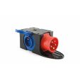 CEE VERDEELKAST - IN : CEE 16A 5P 6H 400 V / OUT : 3X16A  250V (FR/BE) (5 PER OVERDOOS)