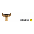 KLAUWKOPPELING 3/4"-19MM SLANG KORT MESSING